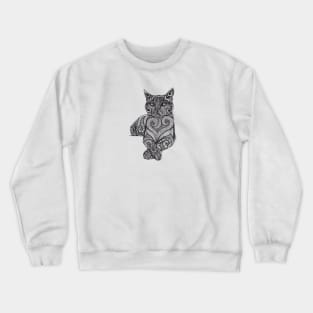 Zentangle Cat Crewneck Sweatshirt